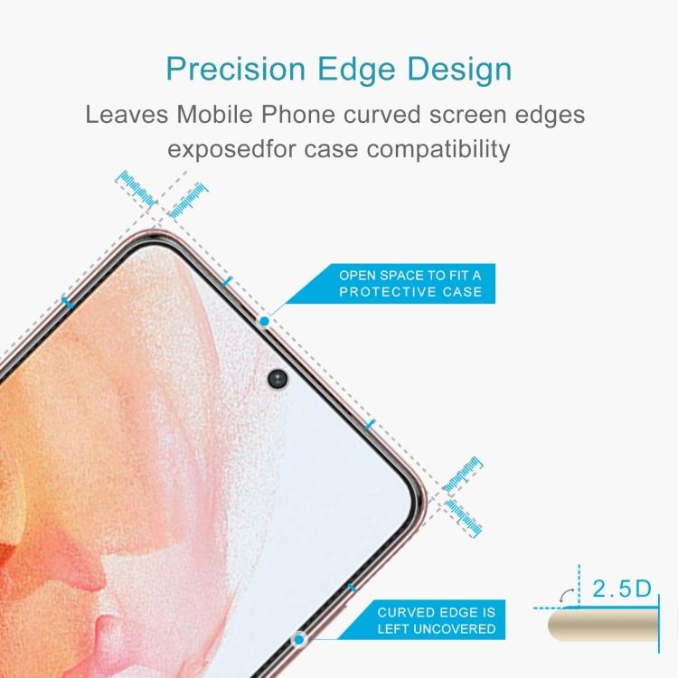 0.26mm 9H 2.5D Tempered Glass Film For Samsung Galaxy S21 5G, Fingerprint Unlocking Is Not Supported