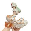 Internet celebrity muffin sandals fairy wind 2025 summer Korean version versatile Velcro platform super soft beach shoes