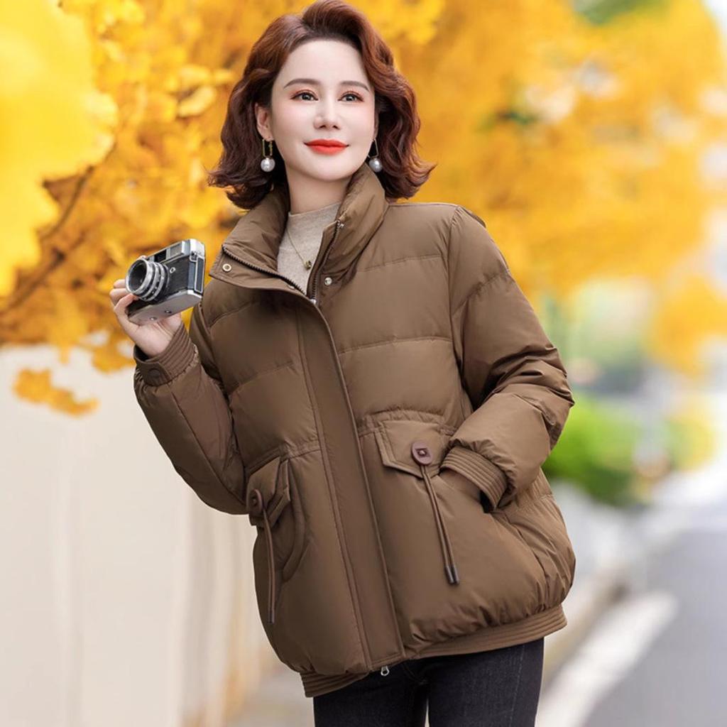 Authentic 2024 Women's Winter Down Jacket - Mid-Aged Mother's National Standard 90% White Duck Down Coat