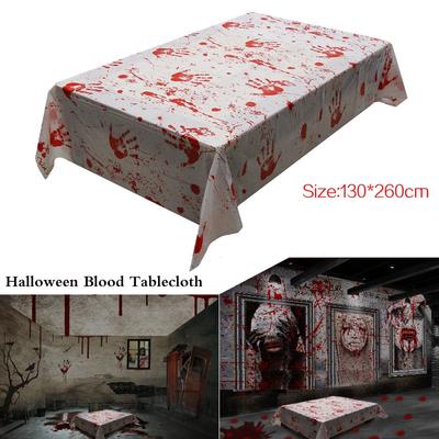 New Blood Tablecloth Halloween Decoration Horror Blood Handprint Tablecloth Halloween Party Decoration