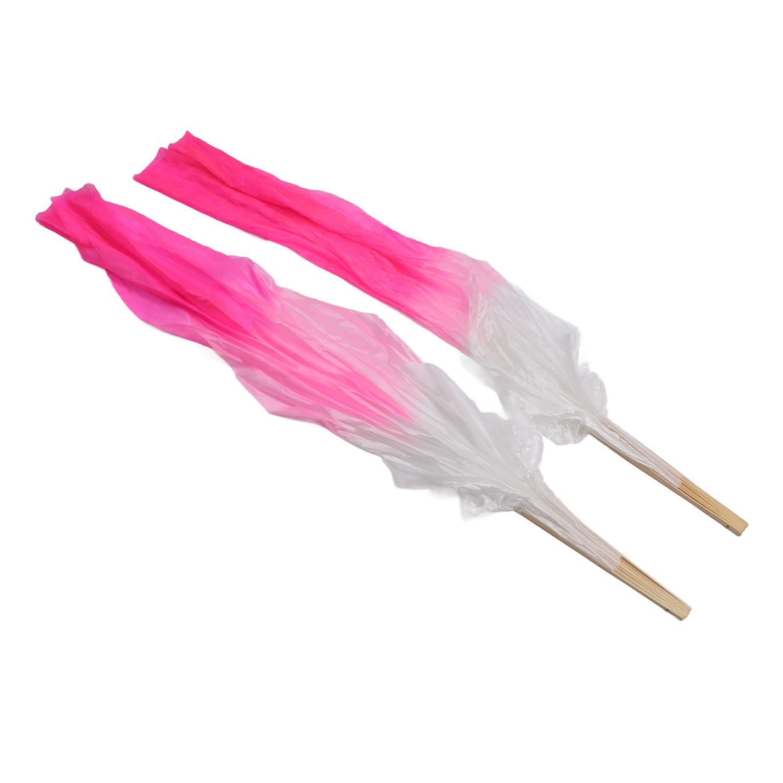 

1 пара длинных танцевальных вееров, мягкие, красивые, классические танцевальные веера для обучения танцу живота разноцветный