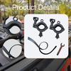 2 Pieces Roof Rack Shovels Mount Bracket, Axe Holder, Holder Rubber Grip Kit for