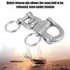 316 Stainless Steel Jaw   Snap Shackle for Sailboat Spinnaker Halyard 01#