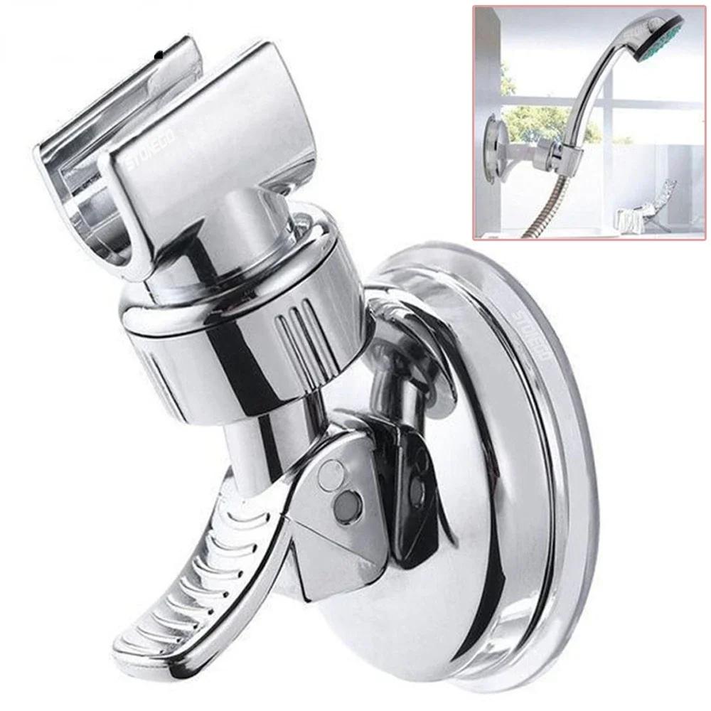 

Adjustable Shower Head Holder with Strong Suction Cup,No Tools/Drill Installation,Heavy-Duty Suction,Adjustable Arm for Bathroom срібний