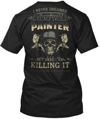 Maler malt Lustig Für Maler - I T-Shirt Hergestellt in den USA Größe S bis 5XL