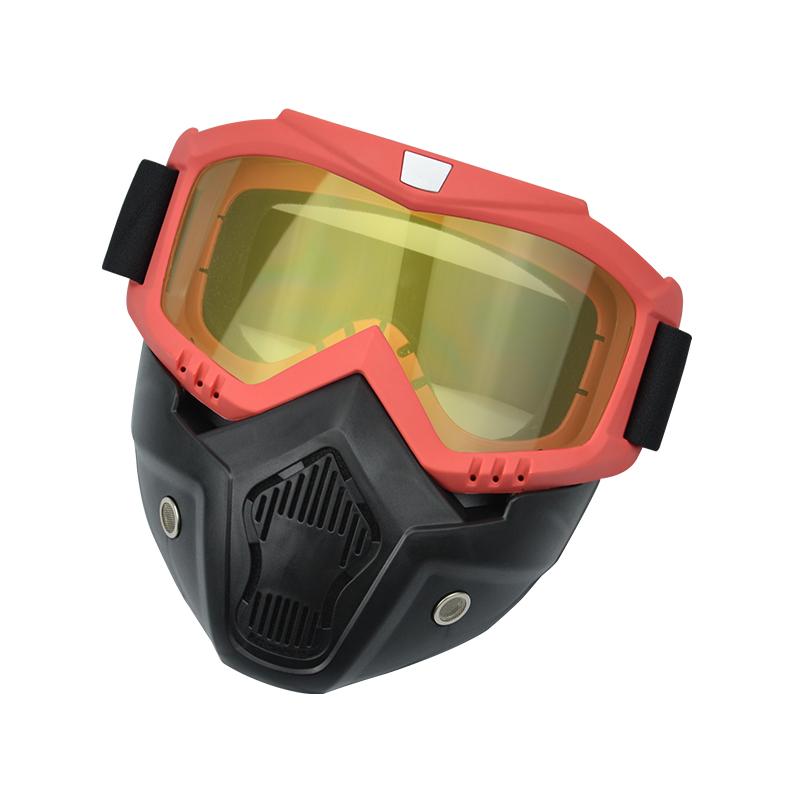 Manufacturer  New Full Face Shield Motocross Mask Windproof Outdoor Sport Goggles Trendy Motorcycle Glasses Mask