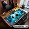 Soccer Theme Custom Mouse Pad Personalized With Name Text Customized Desk Mat For Office Home Decor