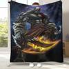 Classic God of War Games Kratos Flannel Blanket,Ultra Soft Plush Throw for Home Bedroom Bed Sofa Cover Office Camping Picnic