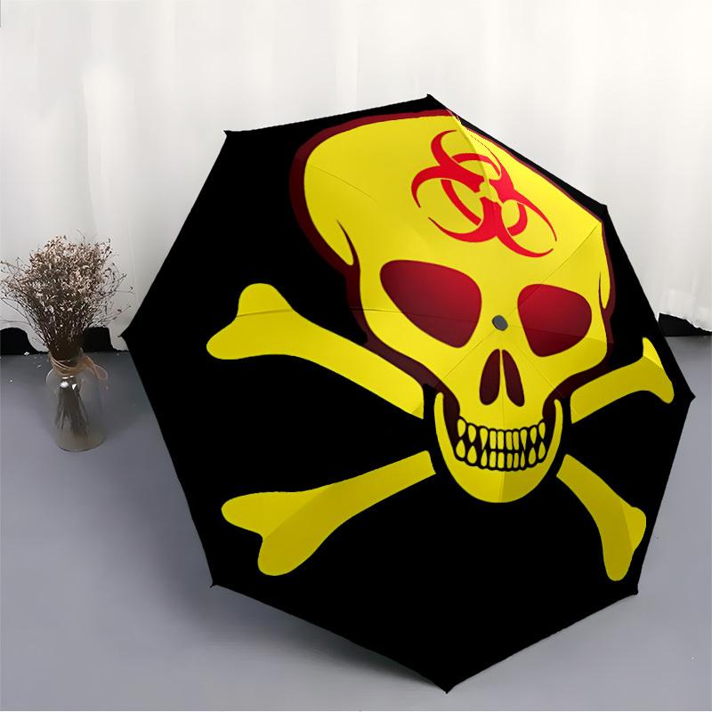 1pc Resident Evil Automatic Open/Close Folding Umbrella, Windproof 8 Rib Construction, Lightweight Travel Umbrella for Women/Men,a0902099