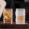Glasierte Teetasse, goldene Glücksdrachen-Tasse, hitzebeständige Glas-Meistertasse, Einzelbecher, personalisiertes und kreatives Teetrinken