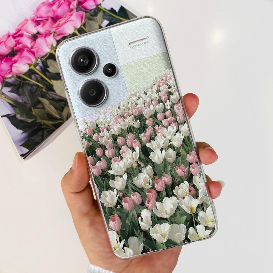 For Xiaomi Redmi Note 13 5G Case Luxury Marble Transparent Phone Cover For Redmi Note 13 Pro Plus Funda on Note 13 Pro 5G Bumper