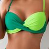 2025 Evropský a americký styl kostice bikiny s módním rozděleným designem pro ženy