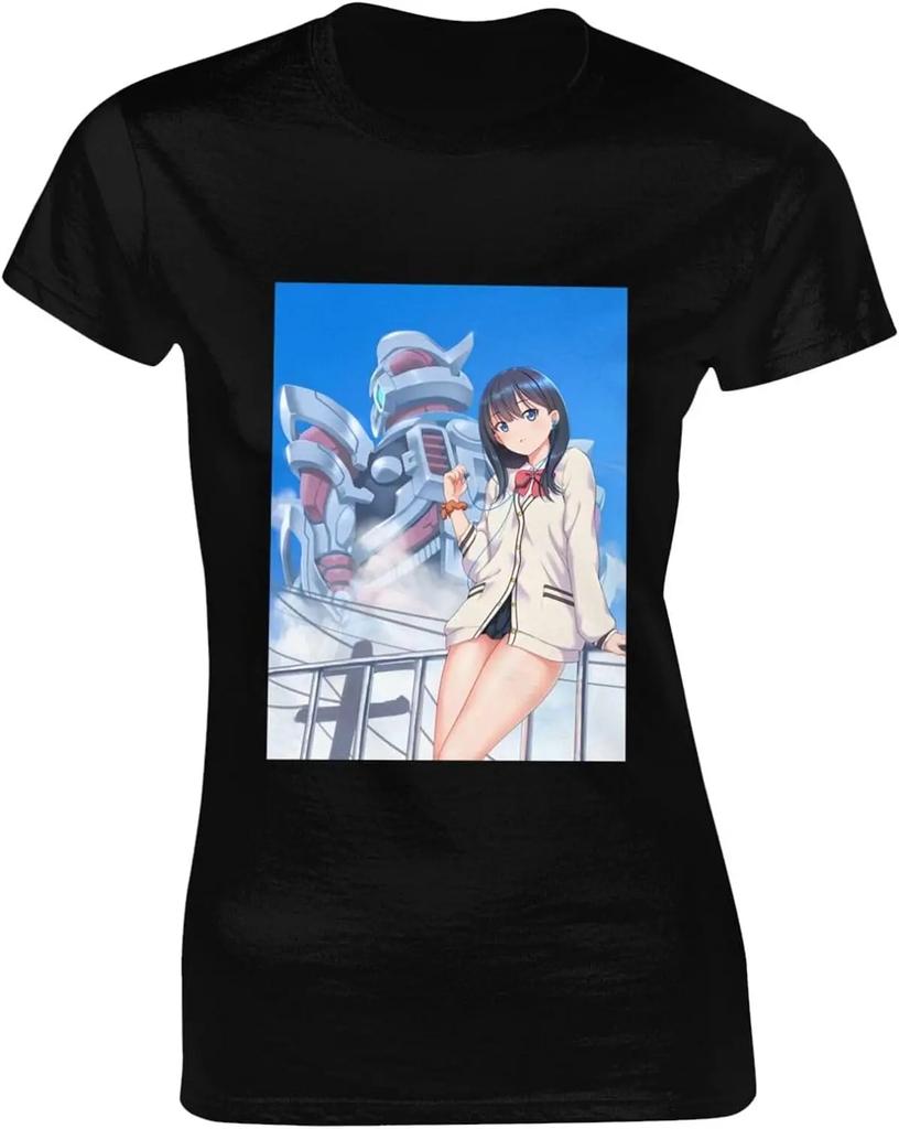 Cotton Short Sleeve TShirt for Unisex and Women Jem and Hologram Our Songs are Better Crew Neck TShirt