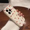 Full screen cherry for iphone17promax mobile phone case apple 15/14 pro Japan and South Korea 13/12/16 explosion