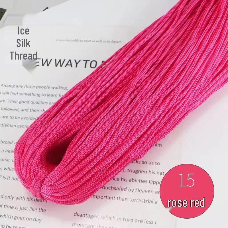 Lightweight Thick Ice Silk Yarn Hand-Knitted Hat & Large Bundle for Spring/Summer Crochet