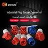 Waterproof IP44 Industrial Surface/Flush Mounted Sockets 16A/32A/63A with Dustproof Plug Connectors