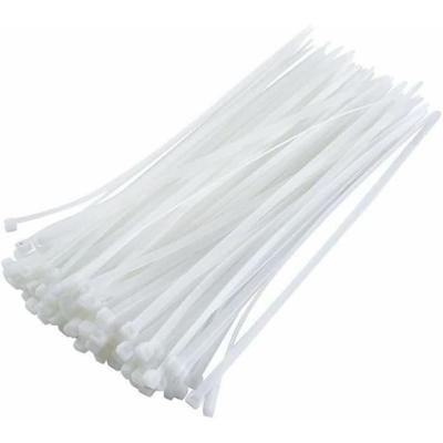 Cable Ties - Pack of 100 - Plastic - 100mm - 2.5mm - White
