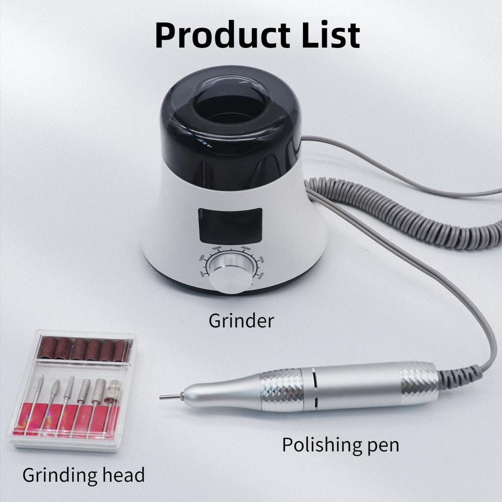 High Power Nail Polish Machine Portable Rechargeable Nail Polishing Pen Professional Nail Salon Nail Grinding Machine