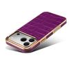 Denior Genuine Leather Crocodile Pattern Case for Apple iPhone 17ProMax 16.