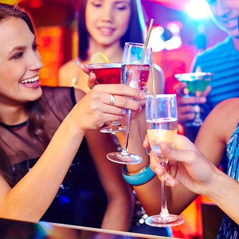 300/500pcs Gradient Color Straws, 0.23*7.75 Inches, Laser-coated Paper Disposable Straws, Paper Straws, Non-toxic and Odorless