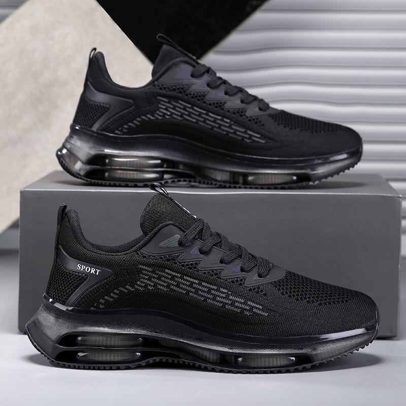 

Трендовые кроссовки для бега Мужские Высокое качество Большой размер 48 Повседневная спортивная обувь для ходьбы Мужские Дышащие баскетбольные кроссовки Мужские Летние 46 чёрный