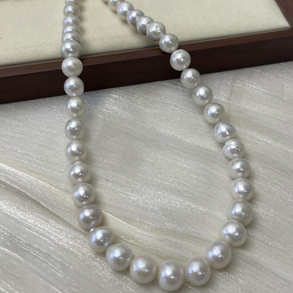 White Nearround Pearl 9-11mm For Jewelry Making DIY Necklace Bracelet Earrings Accessory