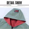 Women's Spring and Autumn No Printing Loose Double-sided Mid-length Baseball Uniform Plus Size Hooded Jacket Jacket