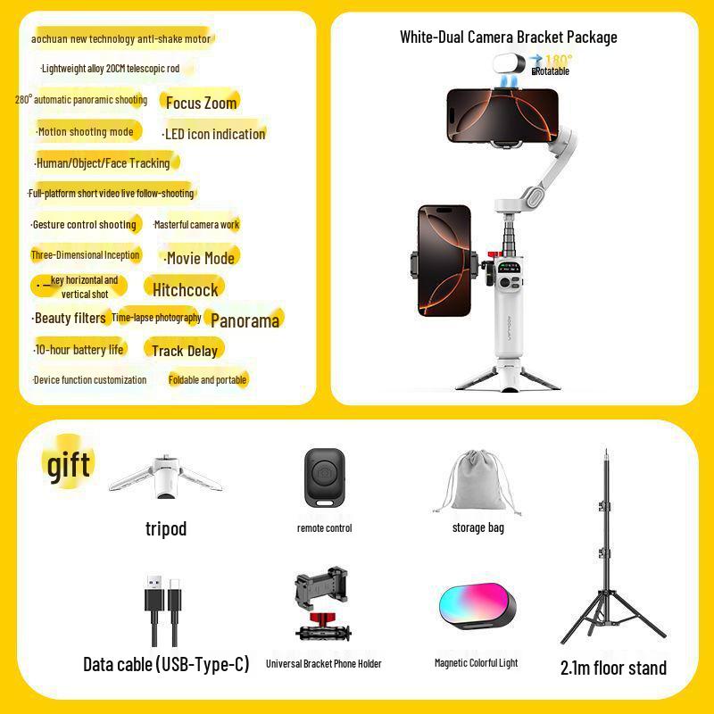 X2 Mobile Stabilizer: Portable Anti-Shake Gimbal & Selfie Stick for Video & Photo