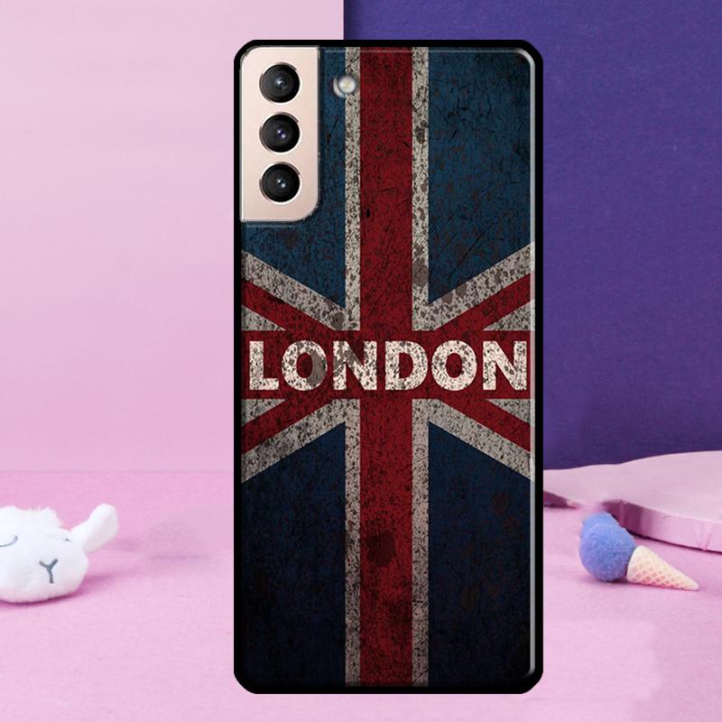London Bus England Big Ben Phone Case For Samsung Galaxy S25 Ultra S23 S20 S21 S22 S24 FE S9 S10 Plus S24 Ultra Cover