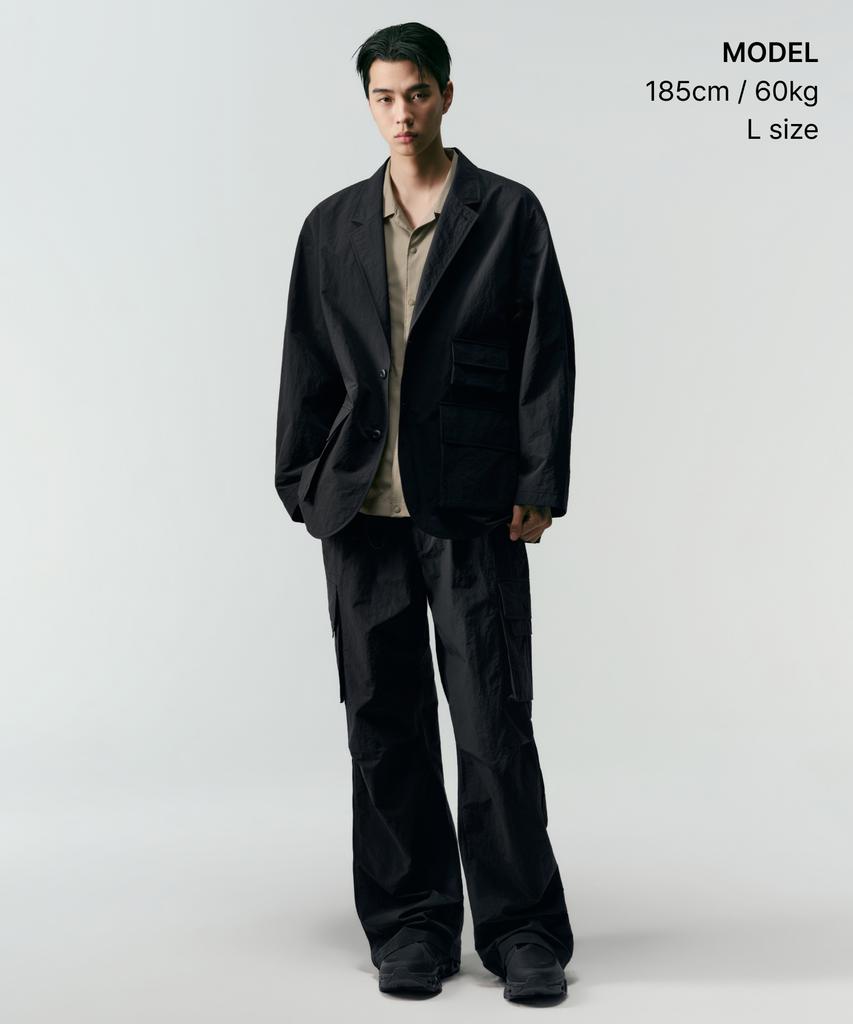 Musinsa Standard [City Leisure] Loose Fit Utility Blazer [Black]
