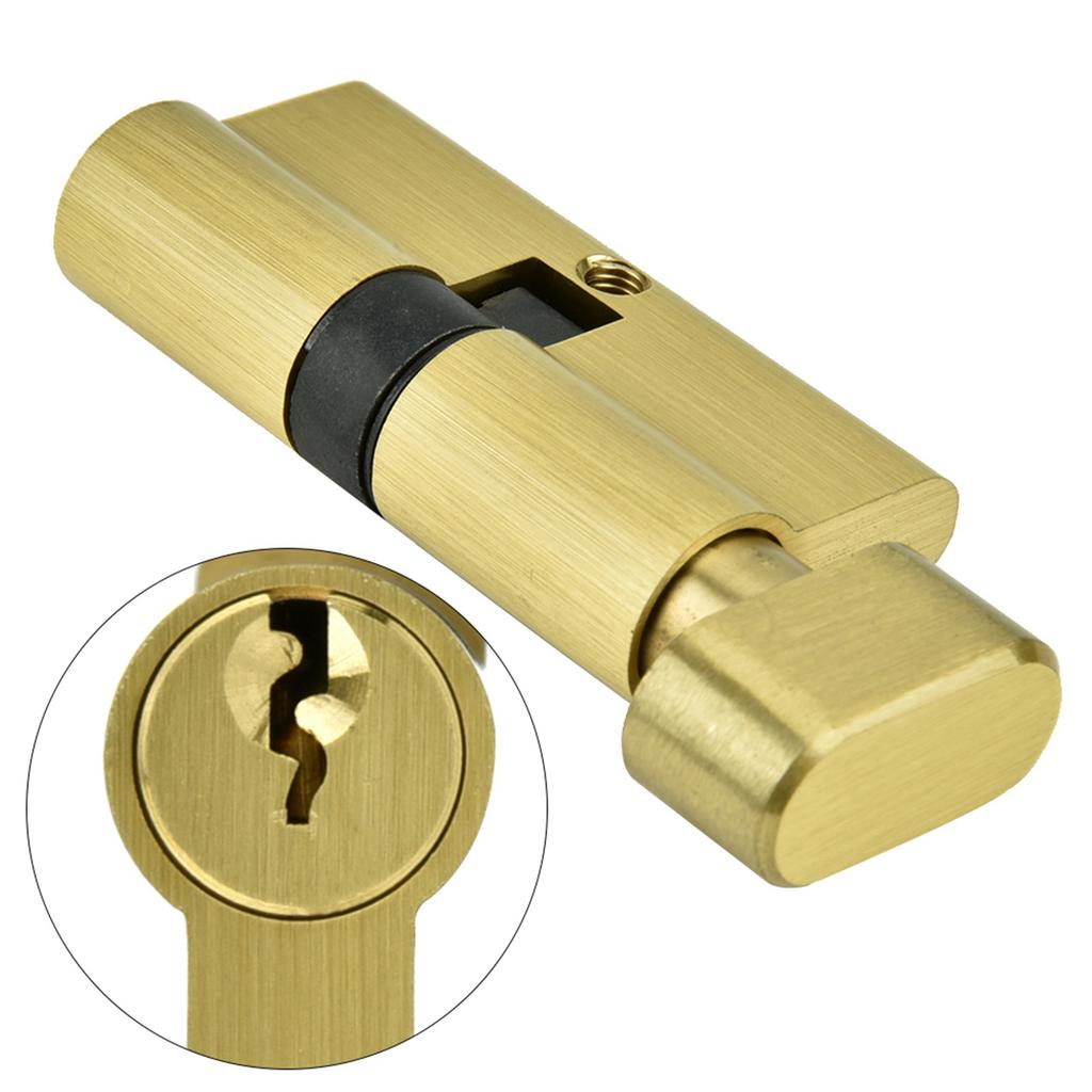 65mm Copper Single Open Lock Cylinder Bedroom Door Lock Cylinder with Keys