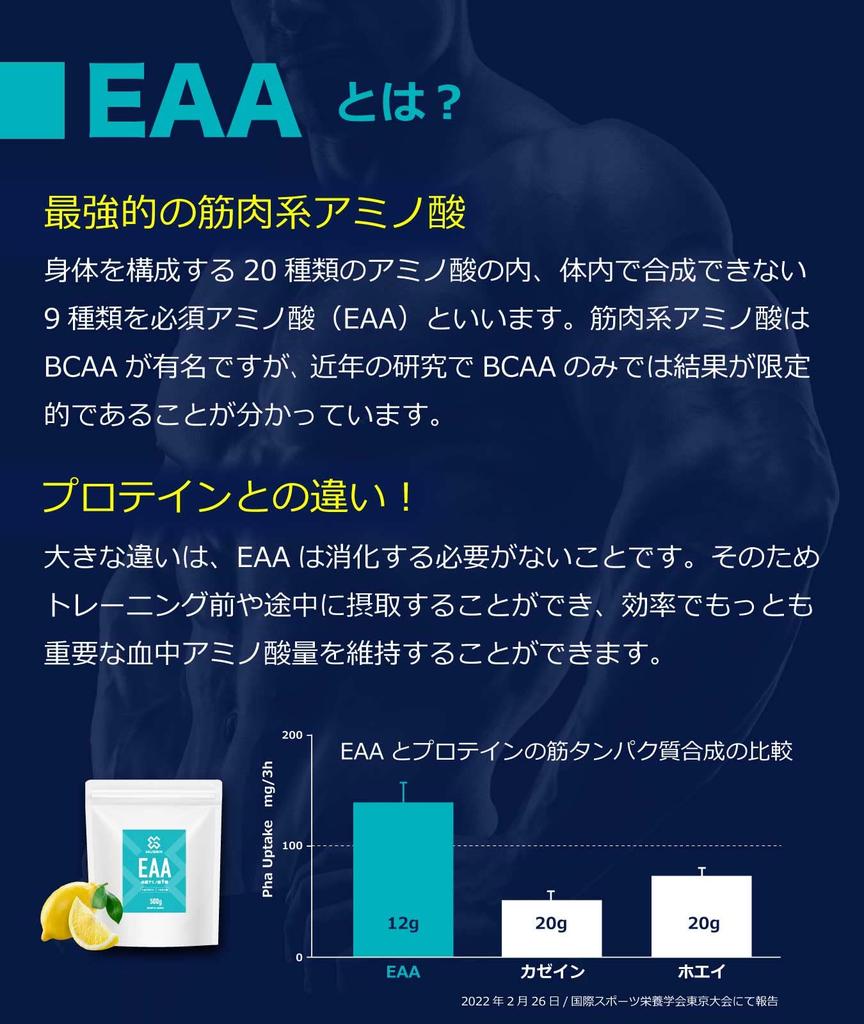 MUGEN EAA, Made In Japan, Lemon Flavor, 500g, 45 Servings, Contains 9 Essential Amino Acids and Beta-Alanine (High In BCAAs)
