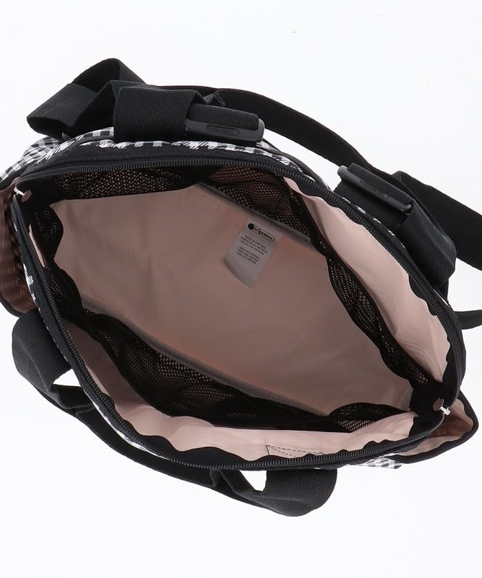 Offizieller Rucksack DOUBLE TROUBLE Gingham Check Noir GRATIS [LeSportsac] BACKPACK/2442 Damen