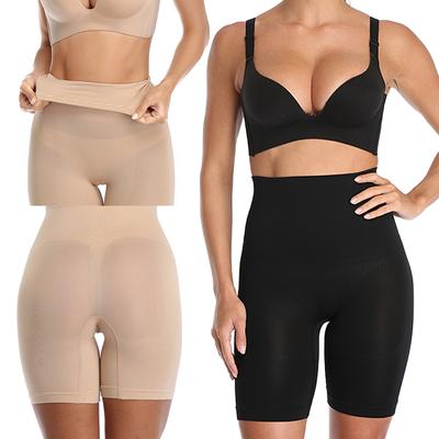 Seamless High Waist Slip Shorts Women Stretch Boyshorts Panites Underwear Protective Pants Under Skirt Dress with Anti-slip Silicone Strip