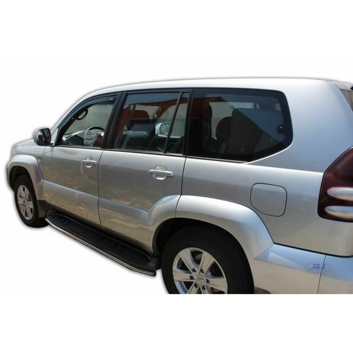 Déflecteurs d'air - J&J AUTOMOTIVE - Toyota Land Cruiser J120 - Fumé - Installation facile - Acrylique renforcé