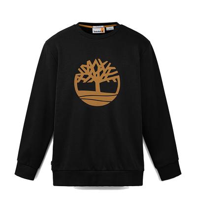 Rundhals Lässiges Bedrucktes Langarm-Sweatshirt Herren Sweatshirt Schwarz A43Y5-001
