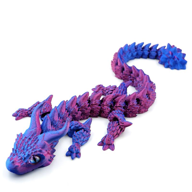 Juguete Antiestrés Con Articulación Móvil De Dragón Mágico Impreso En 3D, Juguete Giratorio Articulado Para Oficina