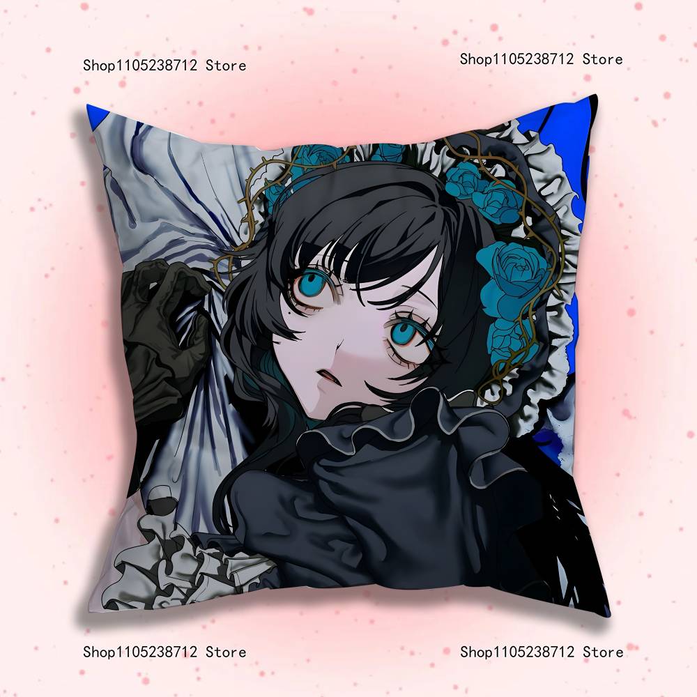 A-AdoS Anime Cute Pillow Case For Sofa Decor Car Office Room Printing Cushion Cover Decorations and Protector