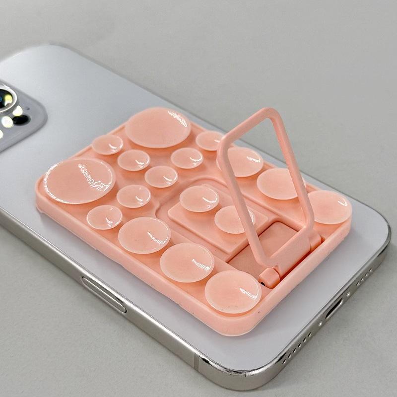 Multi-Functional Silicone Folding Suction Cup Phone Stand & Anti-Slip Back Sticker