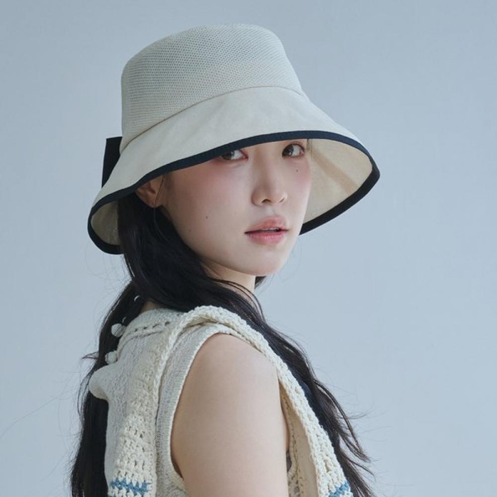 Allincomplete Wide Bucket Hat Ribbon Paper  3 Colors 