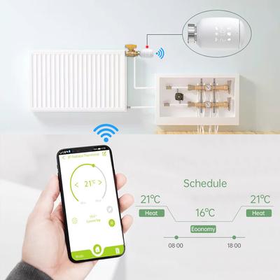 Tuya Zigbee3.0 Thermostatischer Heizkörperventil-Temperaturregler, intelligenter Heizkörperantrieb