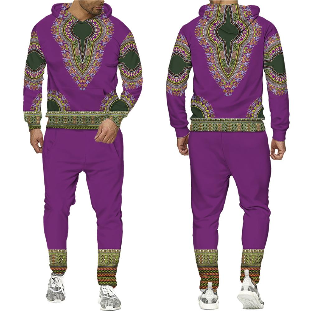 

Толстовка/костюм African Dashiki. Чоловічий повсякденний 3D-друкований світшот. Комплект штанів у етнічному стилі. Чоловічий/жіночий спортивний костюм у народному стилі. 6XL