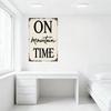 Vintage Mountain Time Metal Tin Sign Distressed Rustic Wall Decor for Man Cave Bar Home Cafe Outdoor Rustic Country Style Art Pl