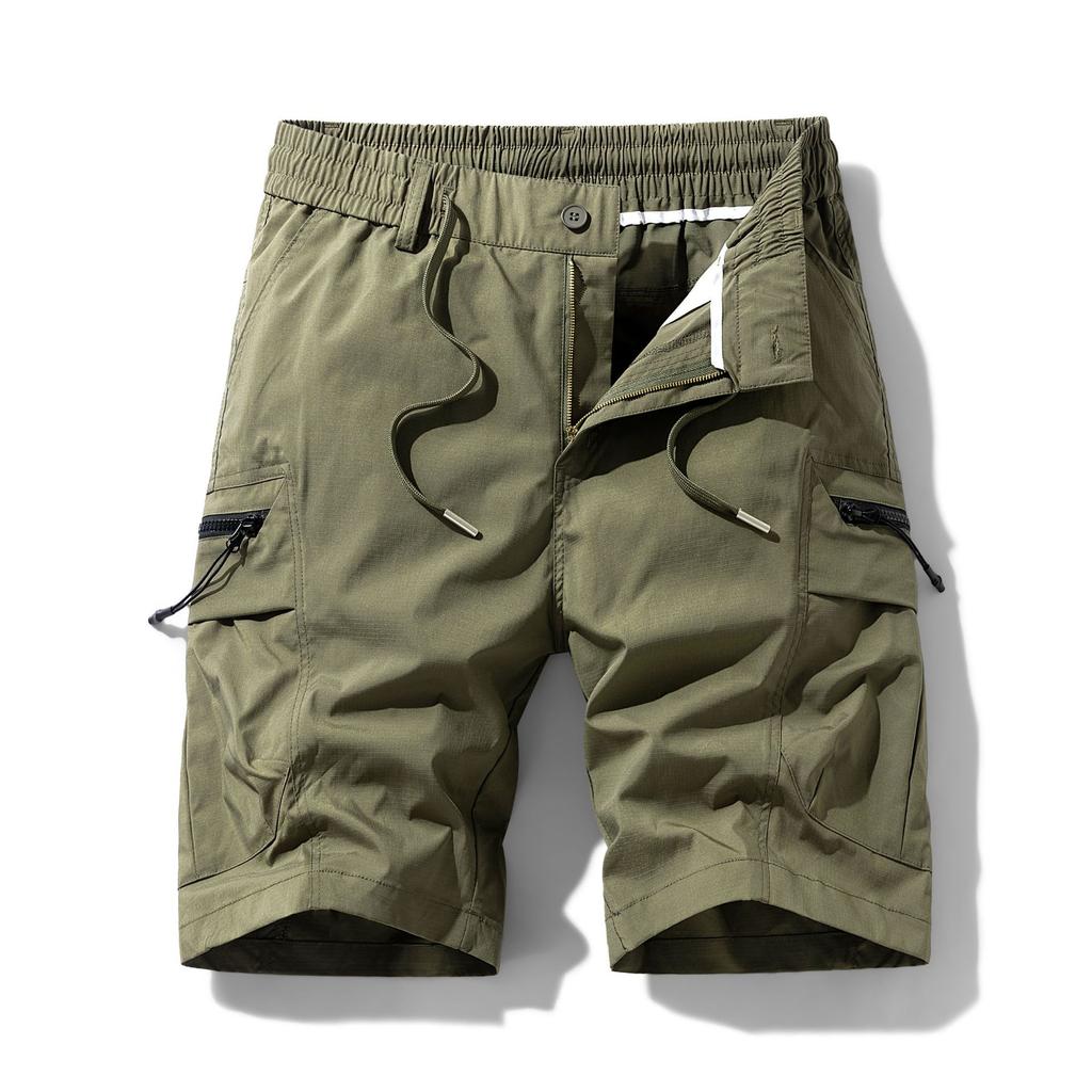 Men's Fashion Multiple Pockets Five-pocket Pants Loose Casual Wear Work Pants Shorts