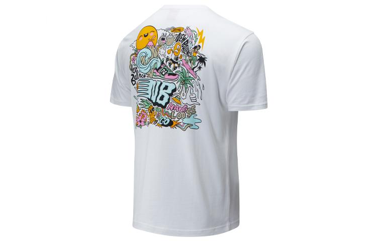 New Balance T Shirt Unisex White AMT01548-WT