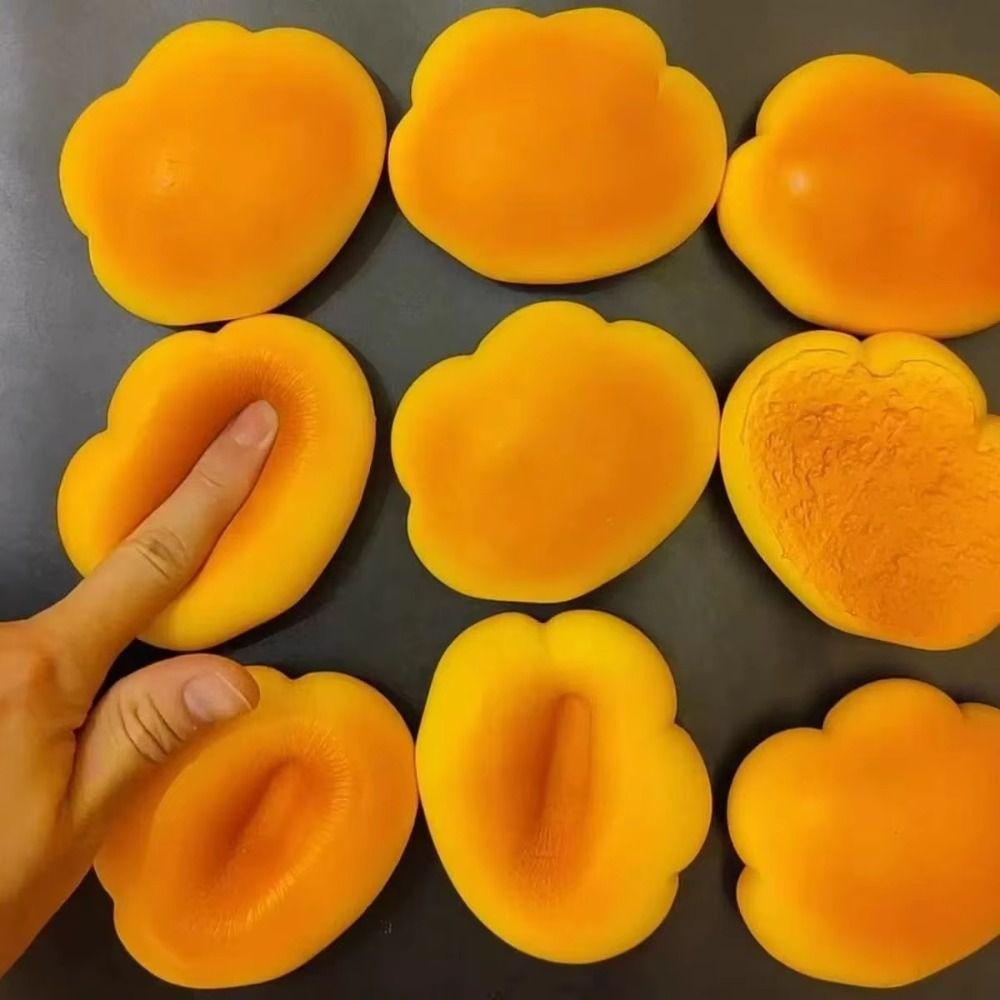 Slow Rebound Cloud Bread Squishy Caramel Color Sensory Toys Slow Rising Bread Children Gifts