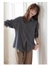 Full River Red Plaid Dachshund Embroidered Miu-style Women's Autumn Loose Long Sleeve Cardigan
