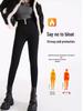 Women's Plus Velvet Thick Black Leggings: Elastic, Skinny, Pencil Pants for Spring, Autumn, Winter.