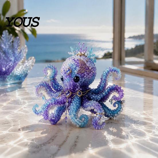 Artistieke kralensets voor vensterbank Mythische Oceaan DIY kralenset, Thematische sieradenmaakset, Creatieve knutselbenodigdheden Huis Zeedier Knutselbenodigdheden