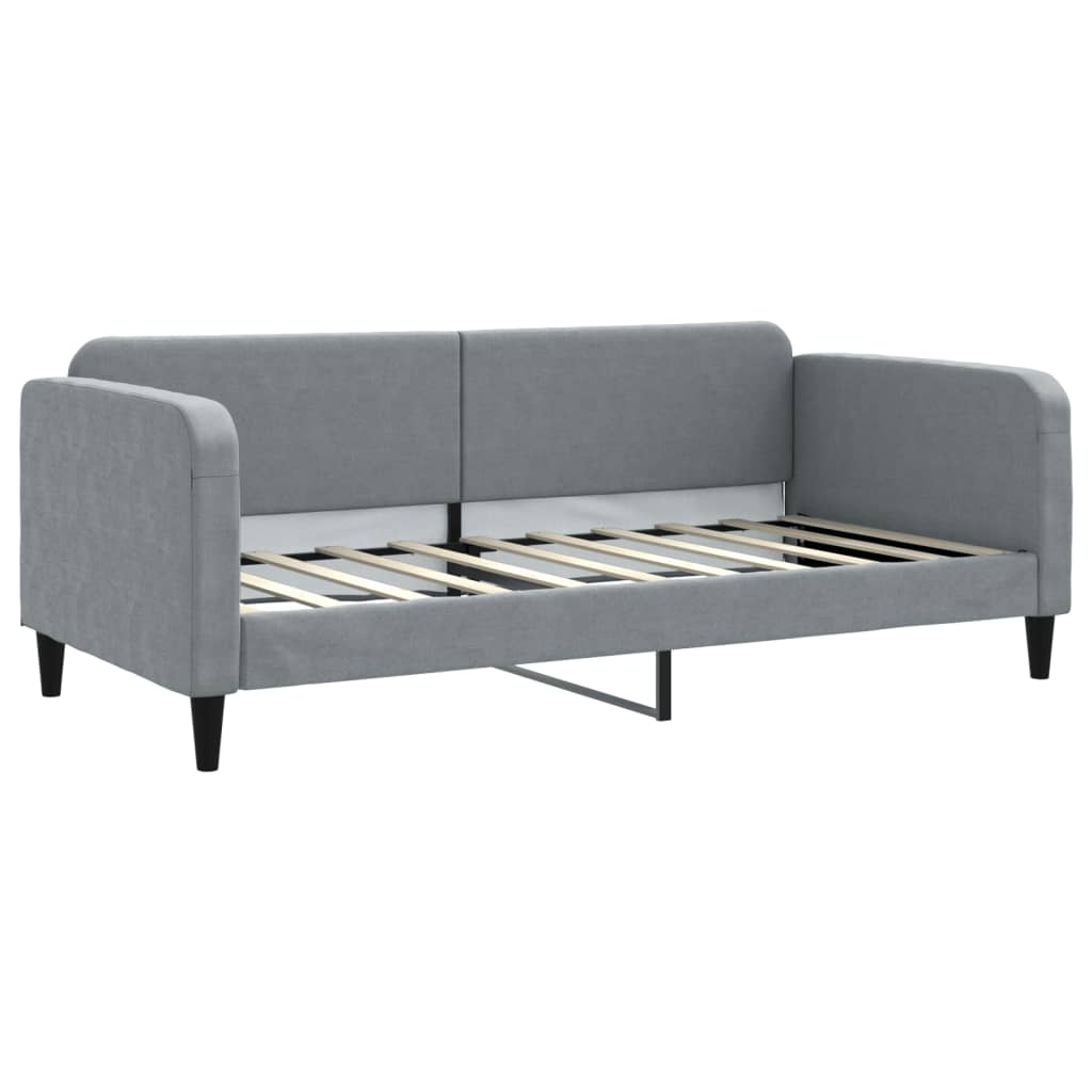 Vidaxl Sofa Z Materacem, Jasnoszara, 90X190 Cm, Tkanina